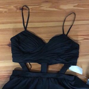 $129 Arden B cut out high to low black dress OBO